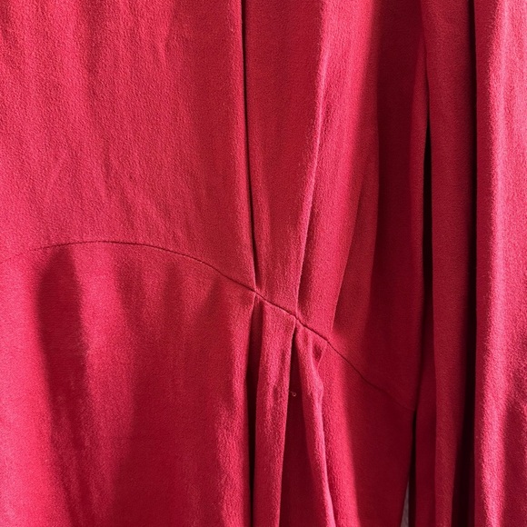 IRO Broken Open Back Relax Long Sleeve Red Mini Dress size 36/US 4 - Picture 8 of 16